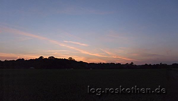 Abendhimmel ueber Kempen
