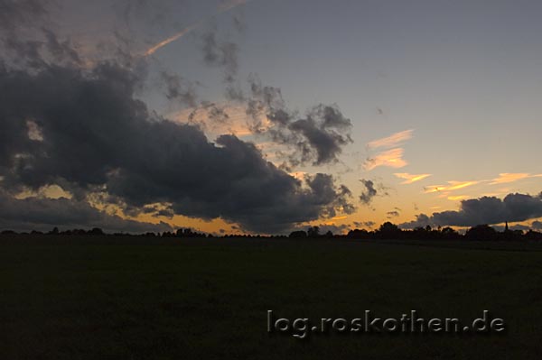 Abendstimmung und Himmel von St. Hubert