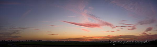 Panorama - Sonnenuntergang in Kempen