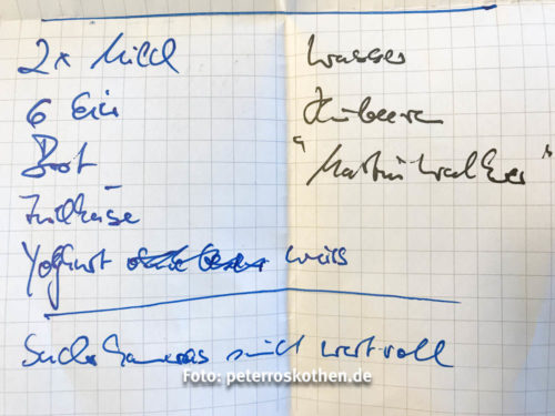 Meine Weihnachtseinkaufsliste