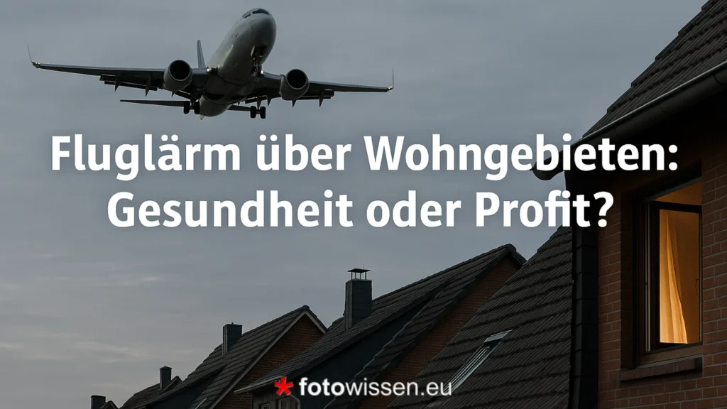 Fluglärm über wohngebieten – gesundheit unter druck