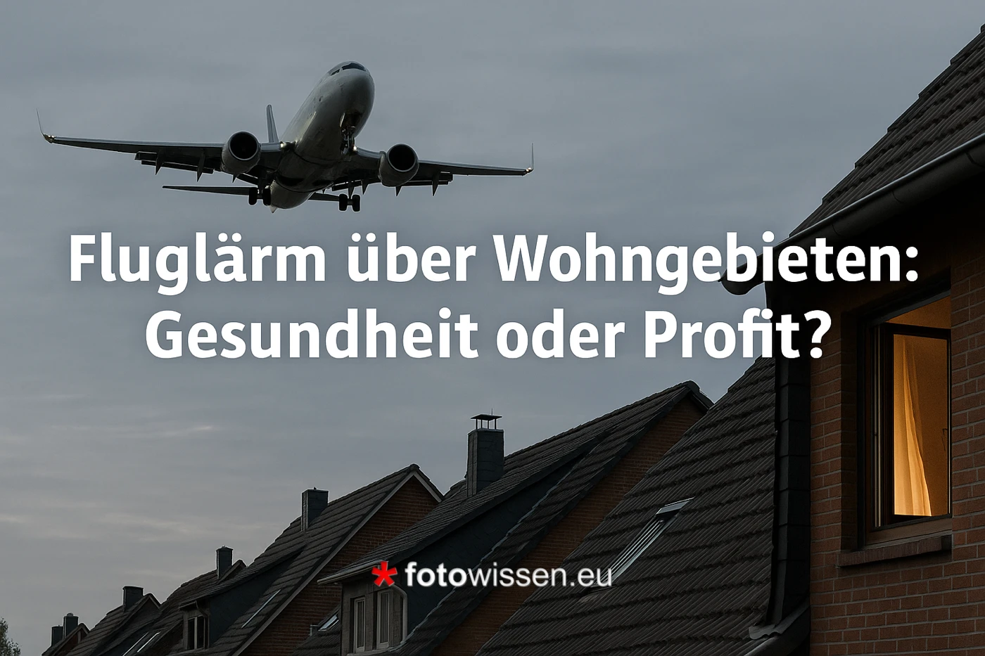 Fluglärm über wohngebieten – gesundheit unter druck