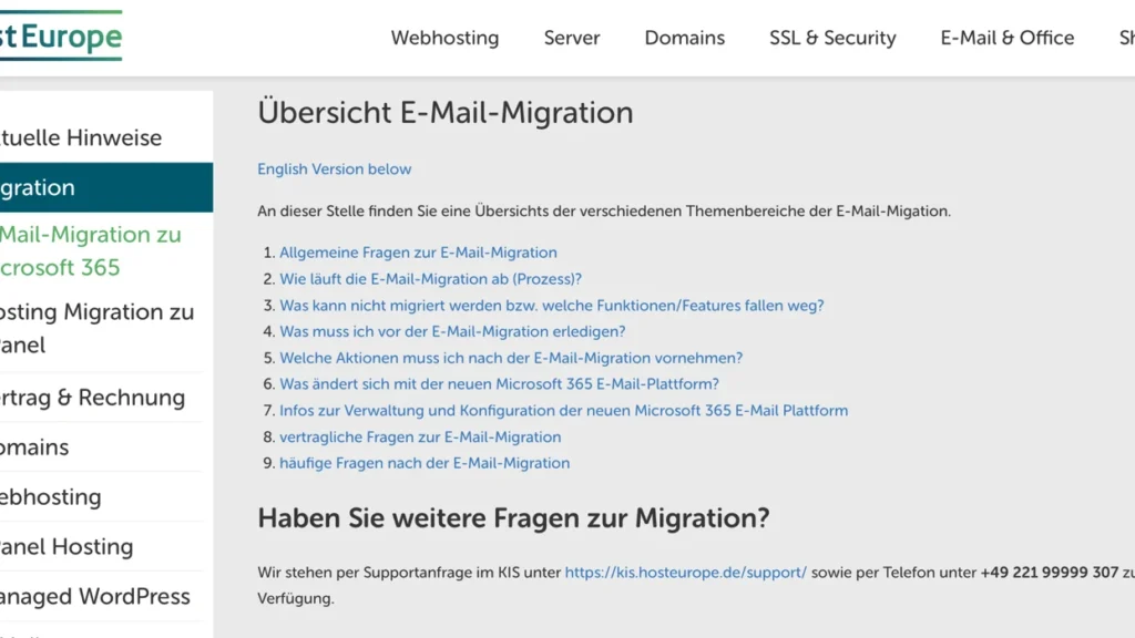 Hosteurope service schlecht erreichbar